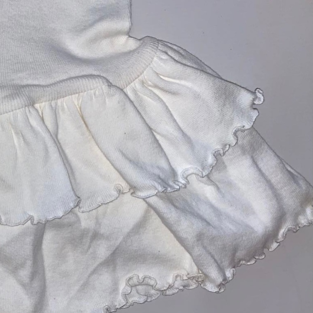 Toddler Girl White Ruffle Dress - Picture 2 of 2